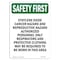 Signmission OSHA, 7" Height, Decal, Portrait, Ethylene Oxide Cancer Hazard And OS-SF-D-57-V-11079 - alternate 1